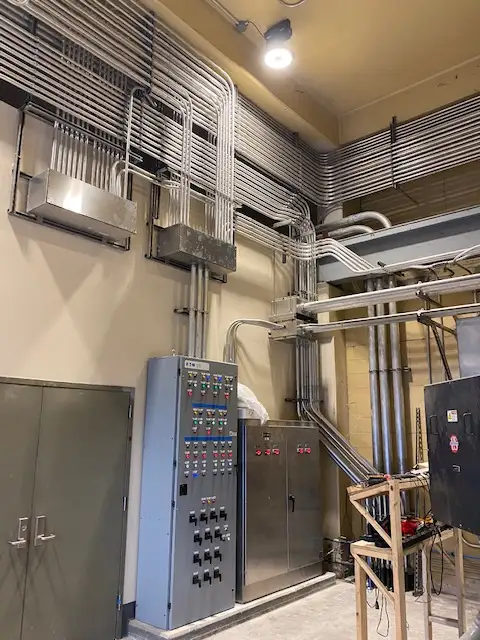 Switchgear installation on a Cogburn Bros critical power project